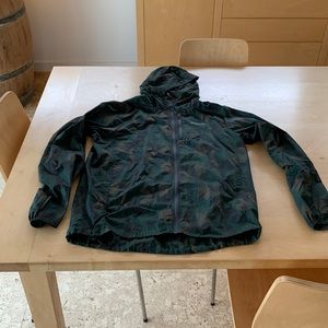 Patagonia camo rain jacket